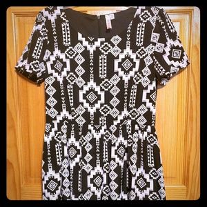 Women's Sugarmint lined patterned dress flowy